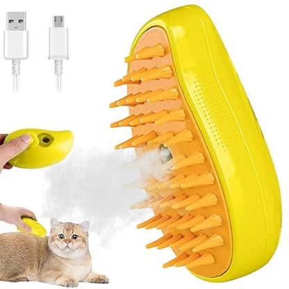 Cat Steam Brush 3 In1 Steamy Pet Brush Pet Grooming Brush